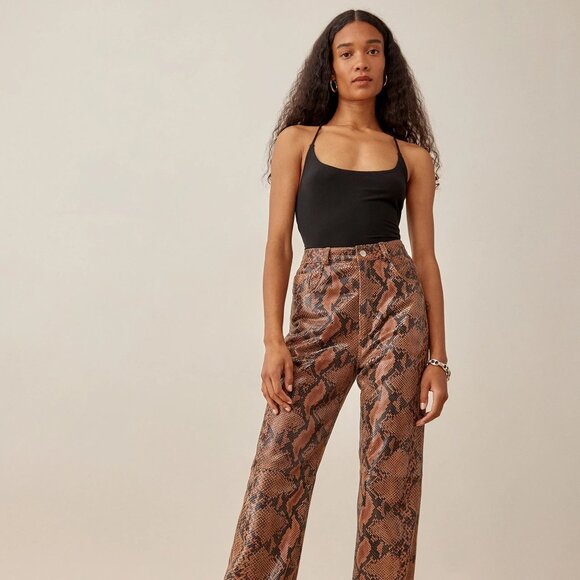 REFORMATION Davin Top | Rhinestone T-Strap Back | Knit | Black | NWT | Size S - Picture 6 of 8